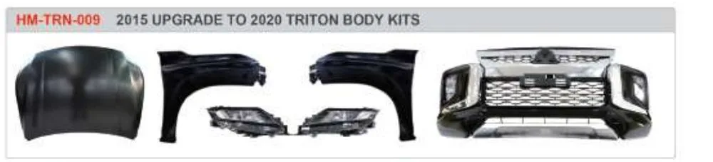 Рестайлинг-комплект для Mitsubishi L200/Triton 2015–2018 в вид Triton 2019+