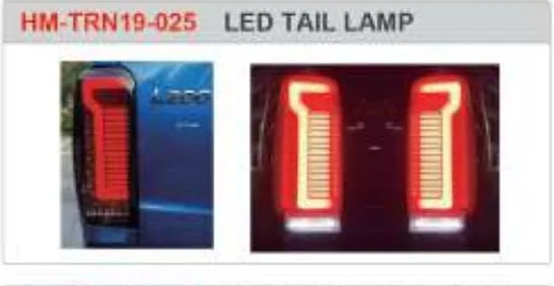 Задние LED-фонари для Mitsubishi L200 2019–2022, динамические