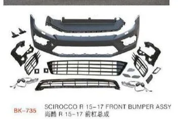 Обвес для VW Scirocco 2014–2017 в стиле Scirocco R: бамперы, пороги, зеркала