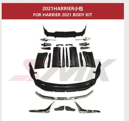 Аэрокомплект для Toyota Harrier 2020+ (XU80): губа, накладки, диффузор