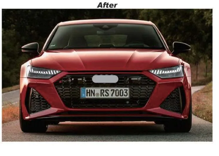 Обвес для Audi A7 C8 2019–2021 в стиле RS7 — передний комплект