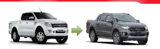 Рестайлинг-комплект для Ford Ranger T6 2012–2015 в вид Ranger T8 2019+ — фото 2