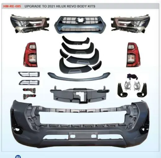Рестайлинг-комплект для Toyota Hilux Revo 2016–2019 в вид Hilux 2021