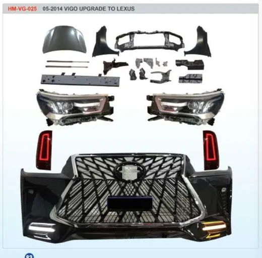 Рестайлинг-комплект для Toyota Hilux Vigo 2005–2014 в вид Lexus