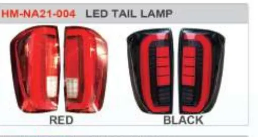 Задние LED-фонари для Nissan Navara 2021+, красные или тонированные