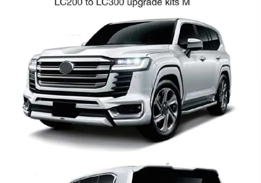 Обвес M-стиля для Toyota Land Cruiser 300 2021+: передняя и задняя юбки, насадки выхлопа — фото 3