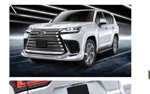 Обвес для Lexus LX600 2022–2024: передняя и задняя губа, накладки — комплект — фото 2