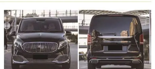 Обвес для Mercedes Vito / V-класс W447 2014+ в стиле Maybach: передний и задний бампер