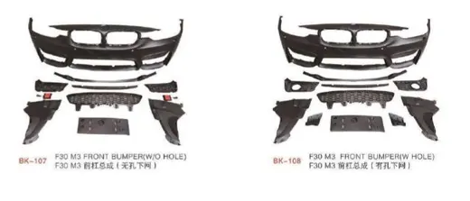 Обвес M3 для BMW 3 серии F30 2012–2018: бампера и пороги — фото 2
