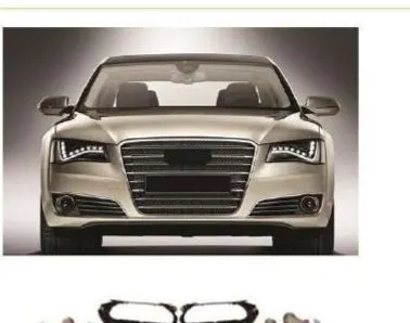 Комплект в стиле W12 для Audi A8 D4 2011–2014: решётка, диффузор, зеркала