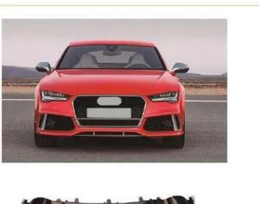Обвес в стиле RS7 для Audi A7 4G 2016–2018 рестайлинг: бампер, диффузор, решётки