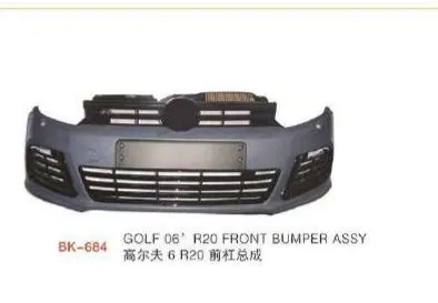 Обвес для VW Golf 6 2008–2012 в стиле Golf R (R20): бамперы, пороги, спойлер