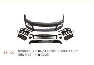 Обвес для VW Scirocco 2008–2014 в стиле Scirocco R: бамперы, пороги, диффузор