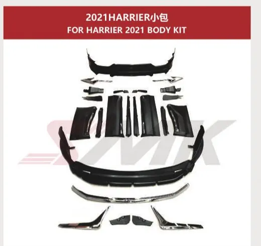 Аэрокомплект для Toyota Harrier 2020+ (XU80): губа, накладки, диффузор