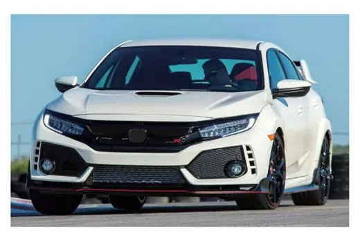 Обвес для Honda Civic FC1 2016–2018 в стиле Type-R — полный комплект