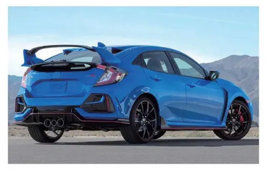 Обвес для Honda Civic FC1 2019–2021 в стиле Type-R — полный комплект — фото 3