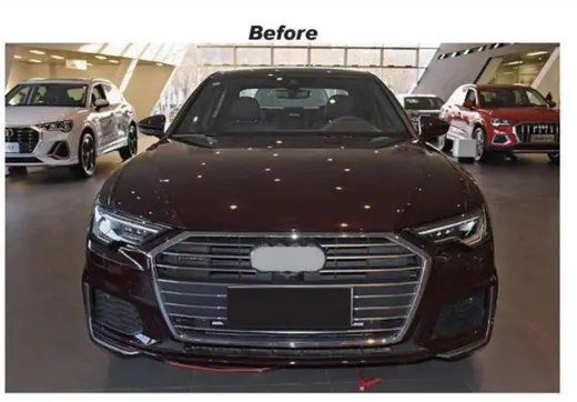 Обвес для Audi A6 C8 2019–2021 в стиле RS6 — передний комплект — фото 3