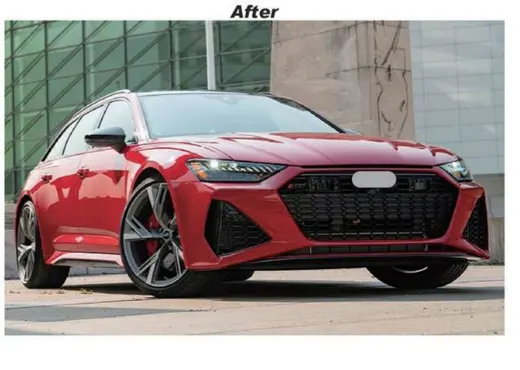 Обвес для Audi A6 C8 2019–2021 в стиле RS6 — передний комплект